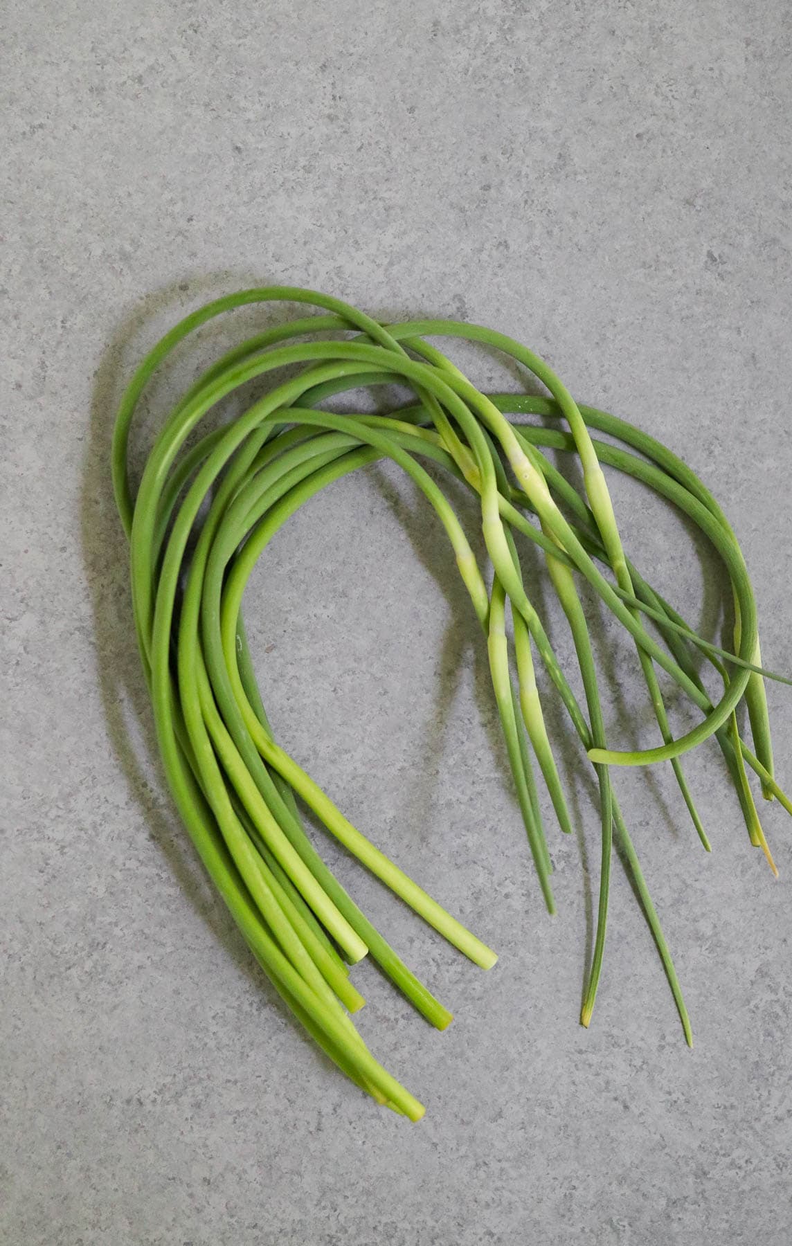 Photo of garlic scapes