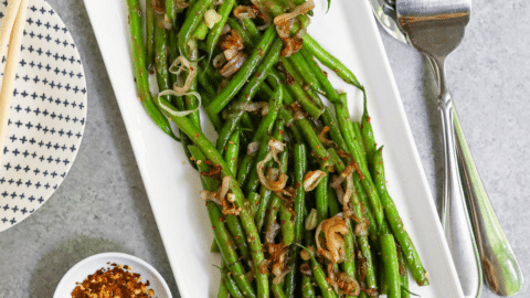 Miso Glazed Green Beans
