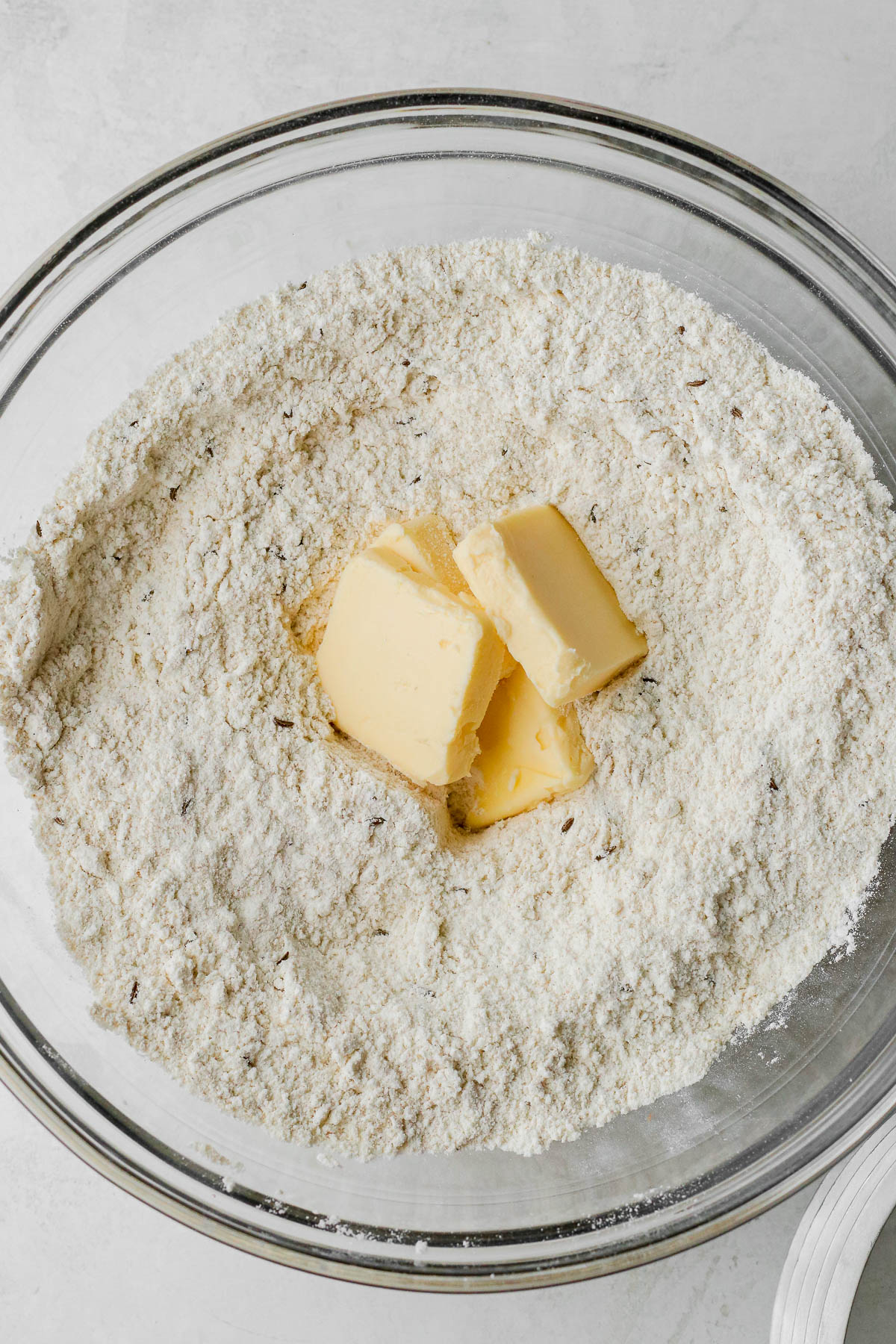 vegan butter in the dry ingredients.