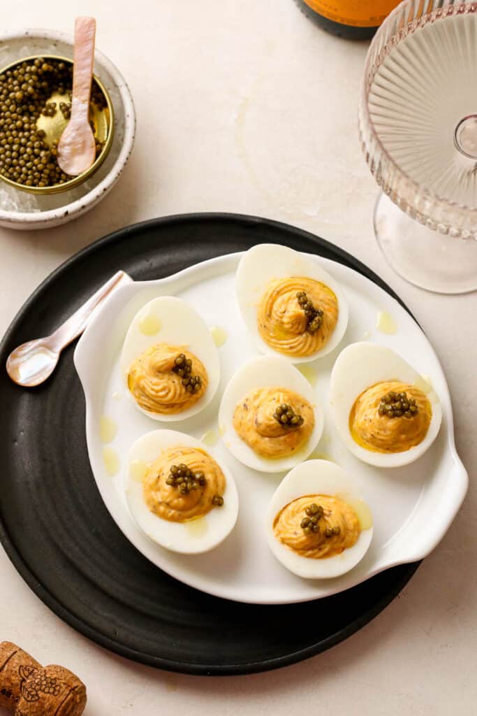Truffled Deviled Eggs With Caviar Legally Healthy Blonde