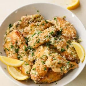 chicken wings in a bowl.